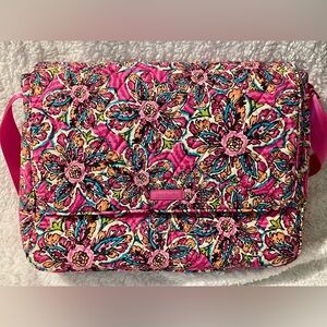 Vera Bradley Pink Floral Messenger Bag